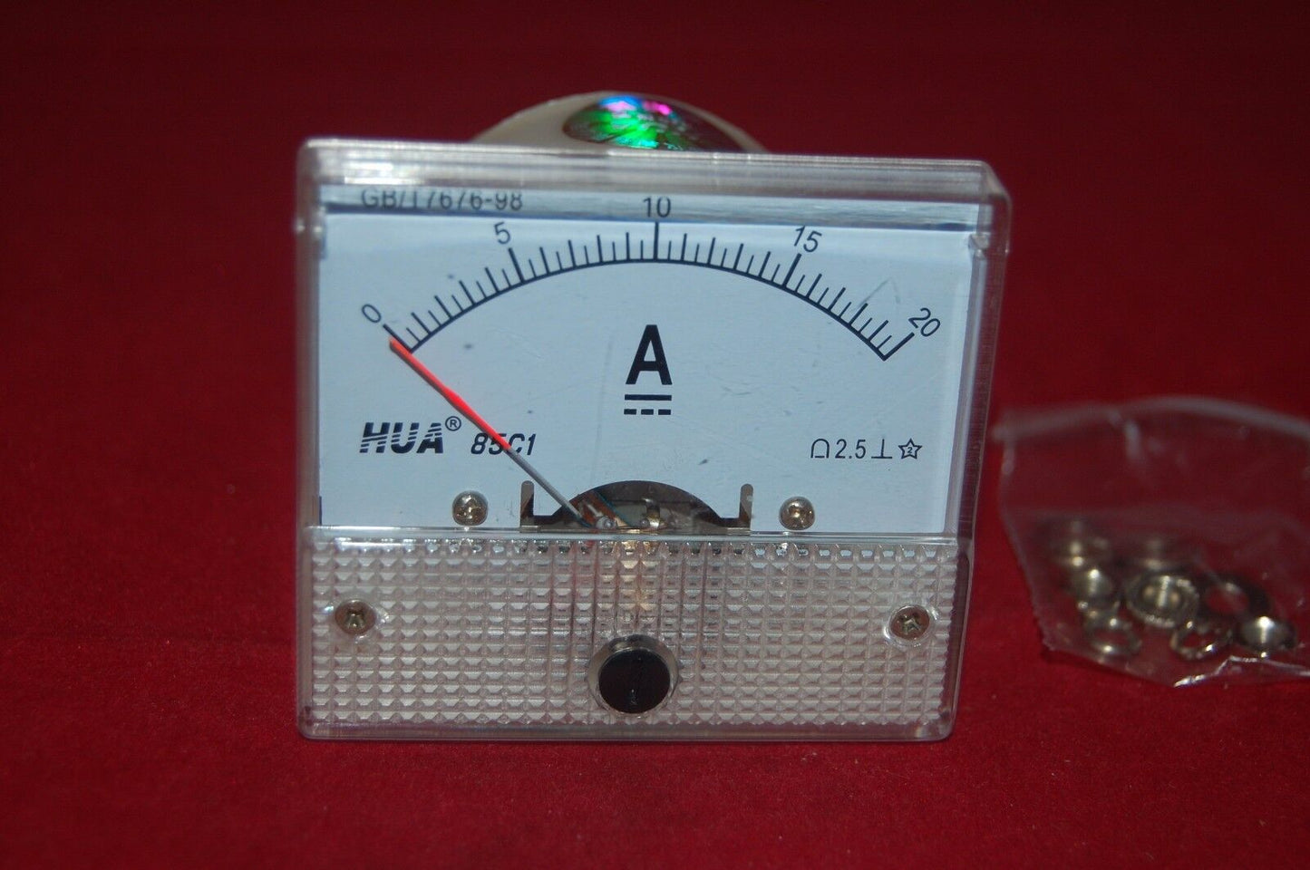 1PC DC 0-20A Analog Ammeter Panel Current Meter 85C1 56*64 mm directly Connect