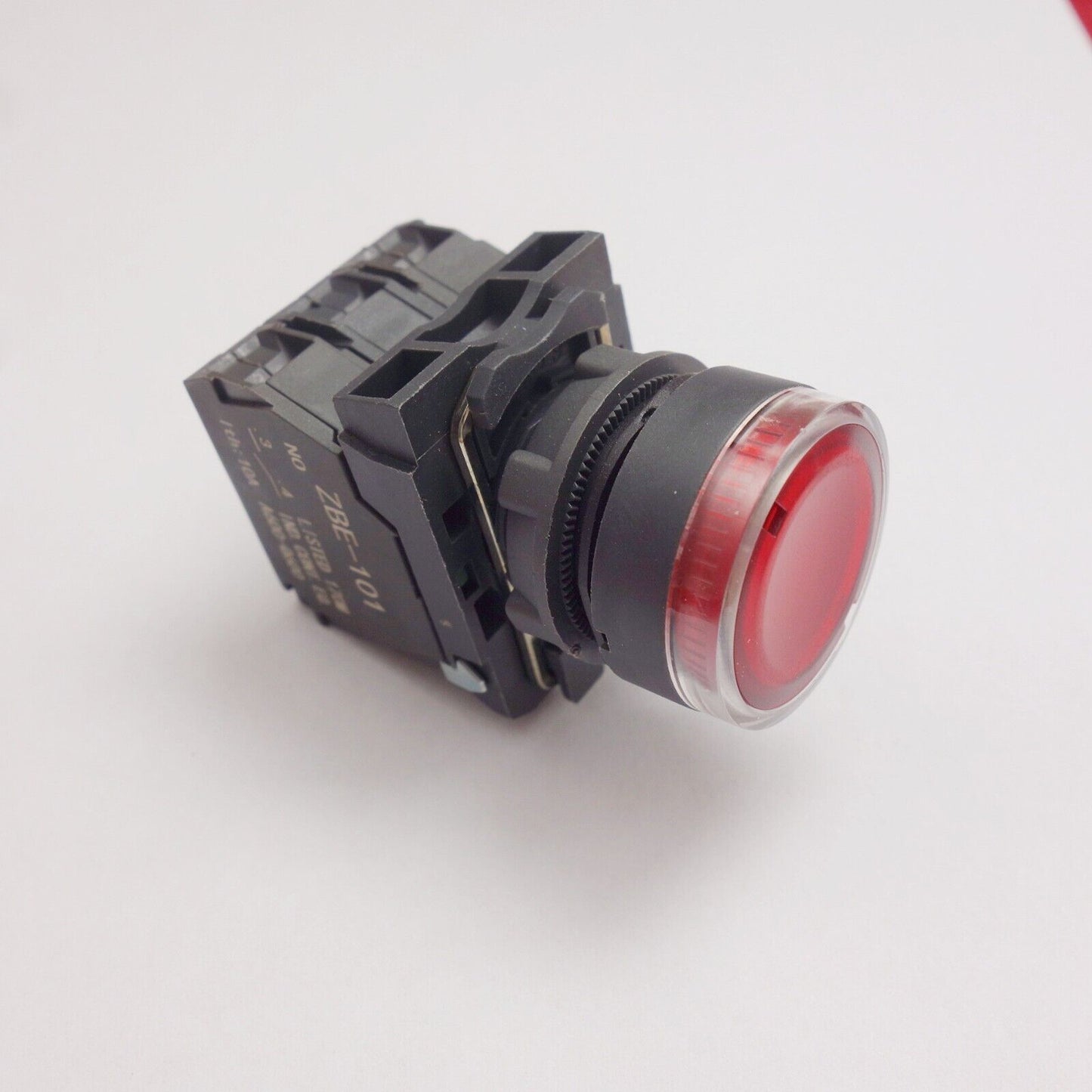 Illuminated pushbutton with flush push Fits XB5AW34J5 RED 12V LED Momentary