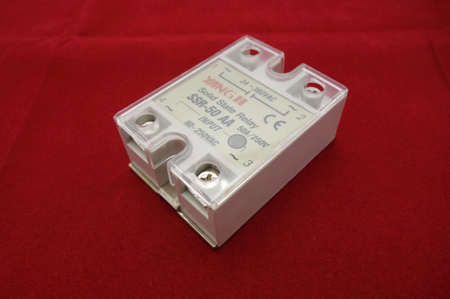 1pc SSR- 50AA Solid State Relay Module AC-AC with Cover 80-250V AC Input