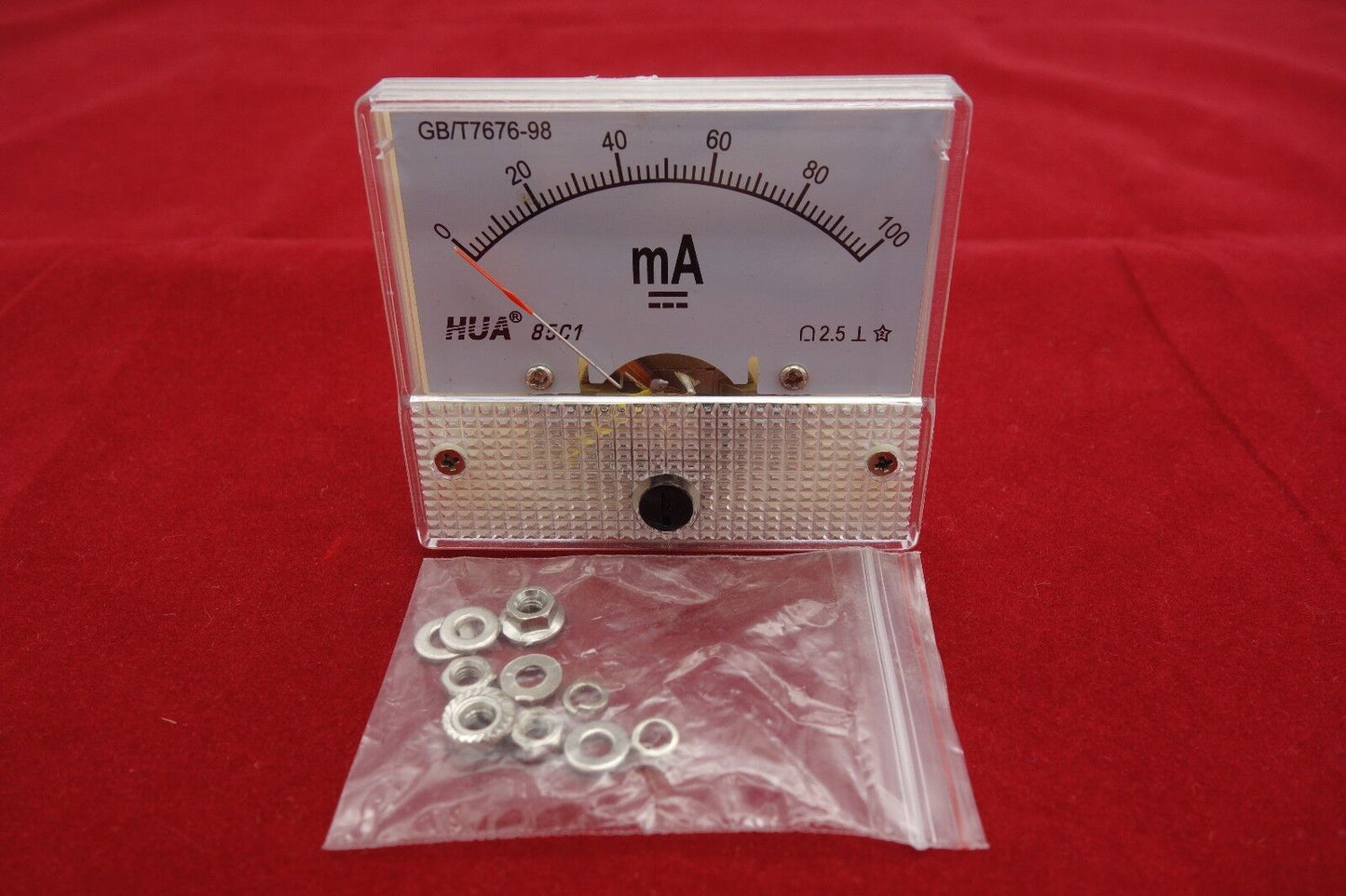 1PC DC 100mA Analog Ammeter Panel Current Meter 85C1 0-100mA directly Connect