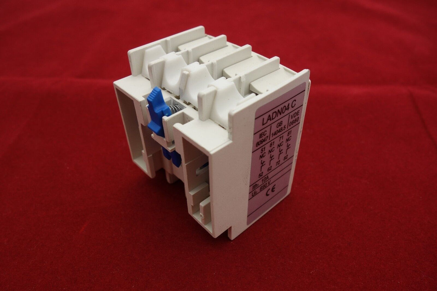 1PC Auxiliary Contact Block Fits LADN04 4NC USE FOR LC1D NEW TYPE CONTACTOR