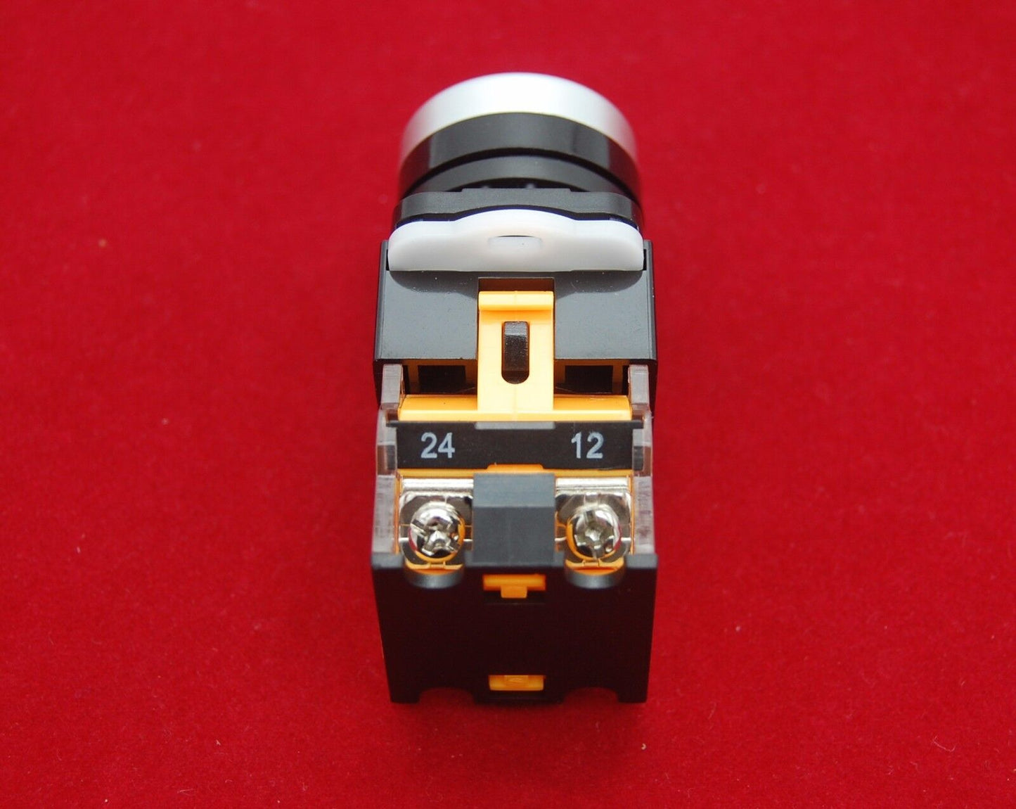 1PC 22MM Black Momentary Push button Switch 1NC/1NO Ith 10A