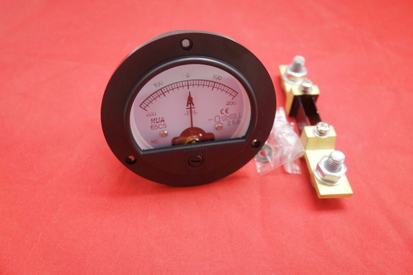 DC Minus Zero Plus -200A-+200A Analog Dia.90mm Analogue Ammeter AMP Panel meter