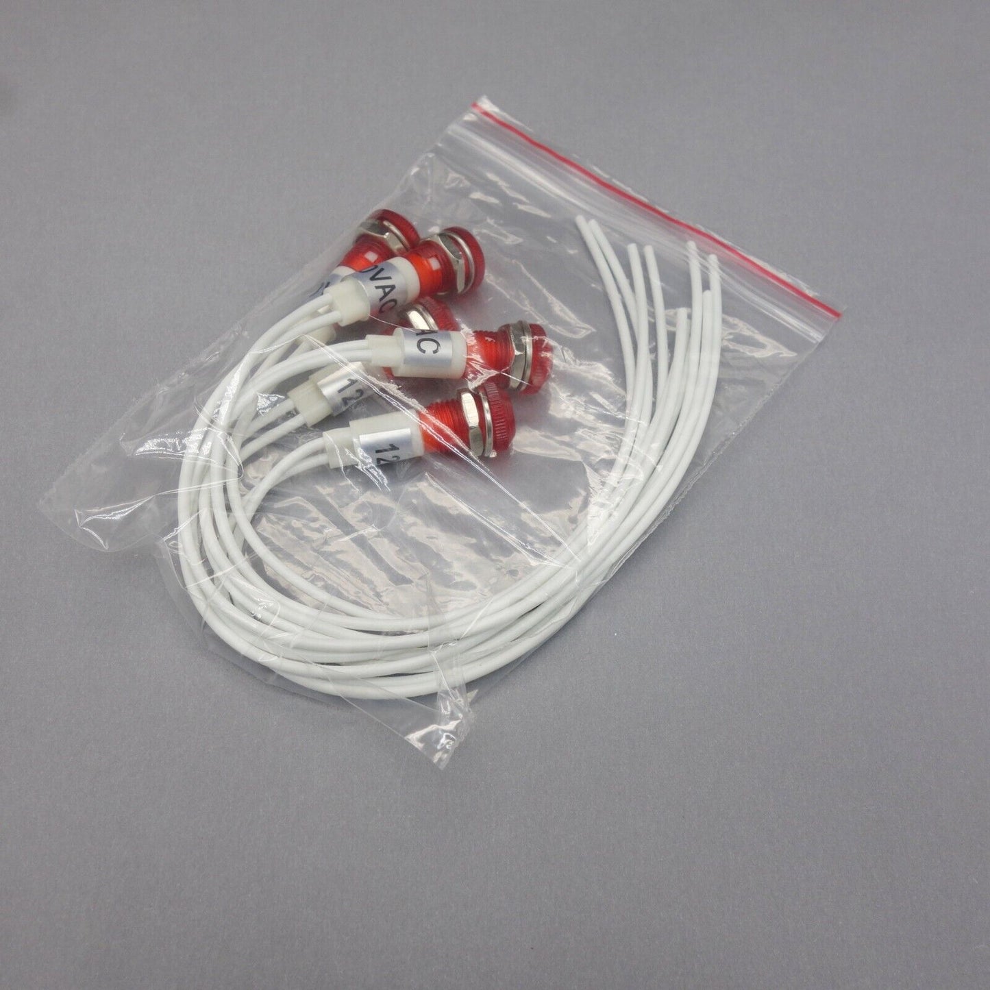 5 Pcs 6V AC/DC 10mm RED Panel Mounting LED Indication Signal Pilot Lights