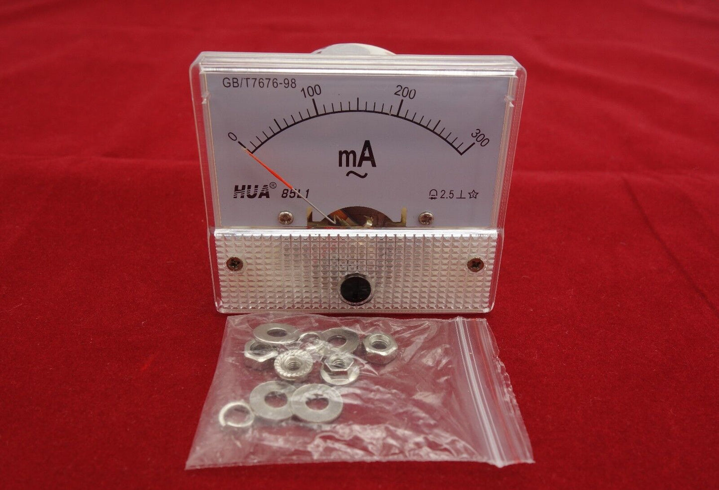 AC 300mA Analog Ammeter Panel AMP Current Meter 85L1 0-300mA directly connected