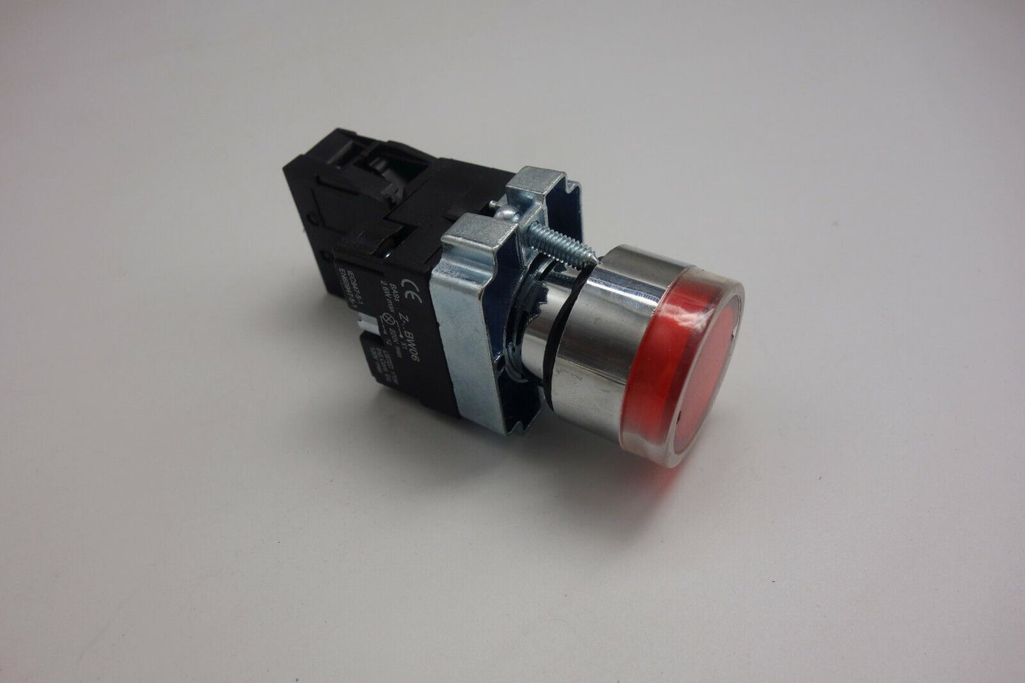 1PC FITS XB2BW34B2 Momentary RED Pushbutton With 24V AC/DC LED Pilot Light Lamp