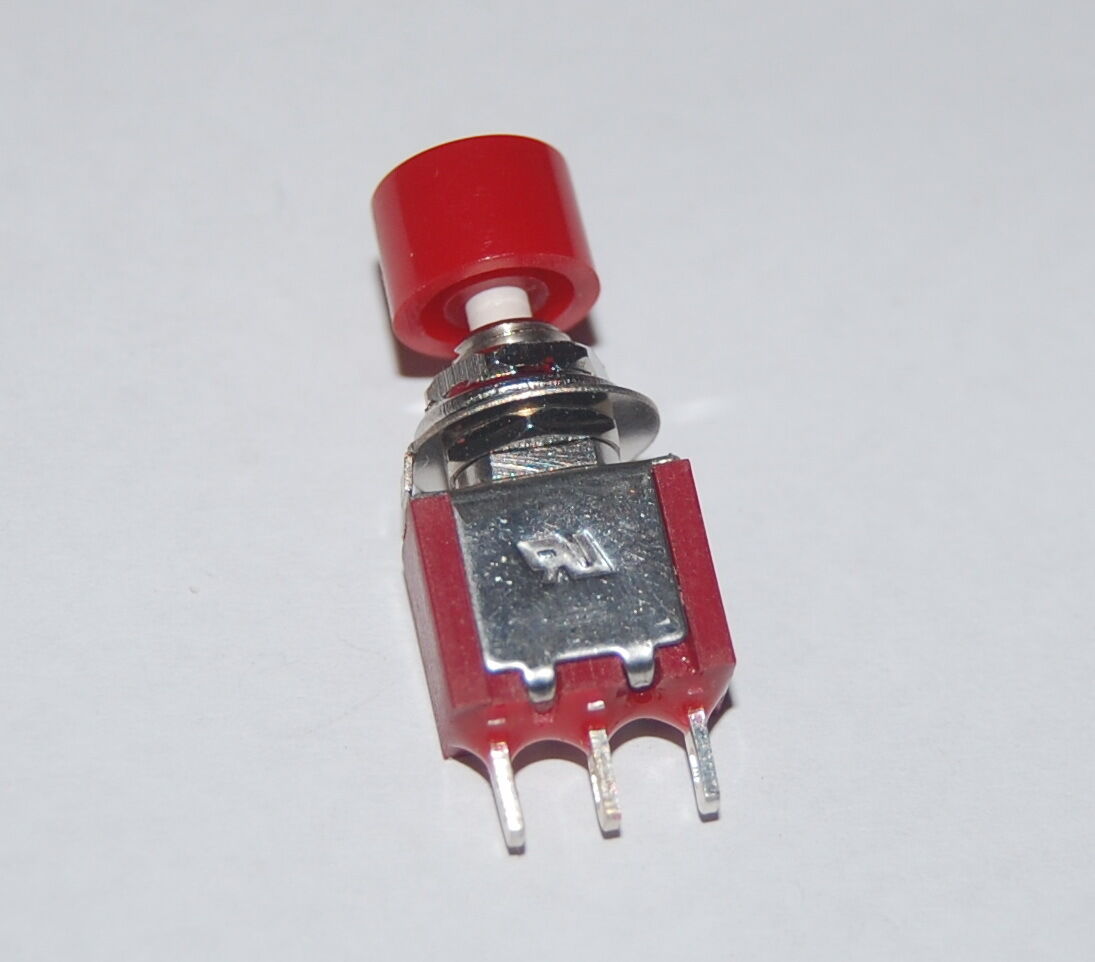5PCS 6MM Miniature Push Button Switch 3 PIN ON-ON Momentary 250V AC 2A