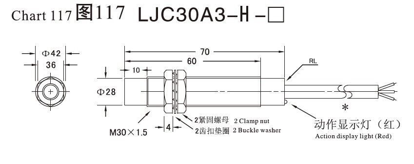 1 PC LJC30A3-H-Z/BY Capacitive Proximity Sensor Approach Switch PNP NO DC