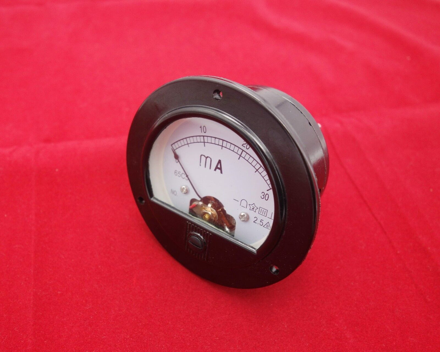 DC 0-30mA Round Analog Ammeter Panel AMP Meter Dia. 90mm directly Connect