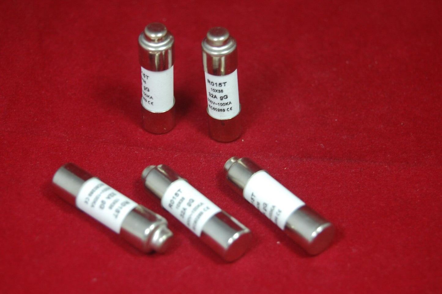 5Pcs ATQR 500V 32A 10 x 38mm Cylindrical Fuse Link gG RO15T Time delay
