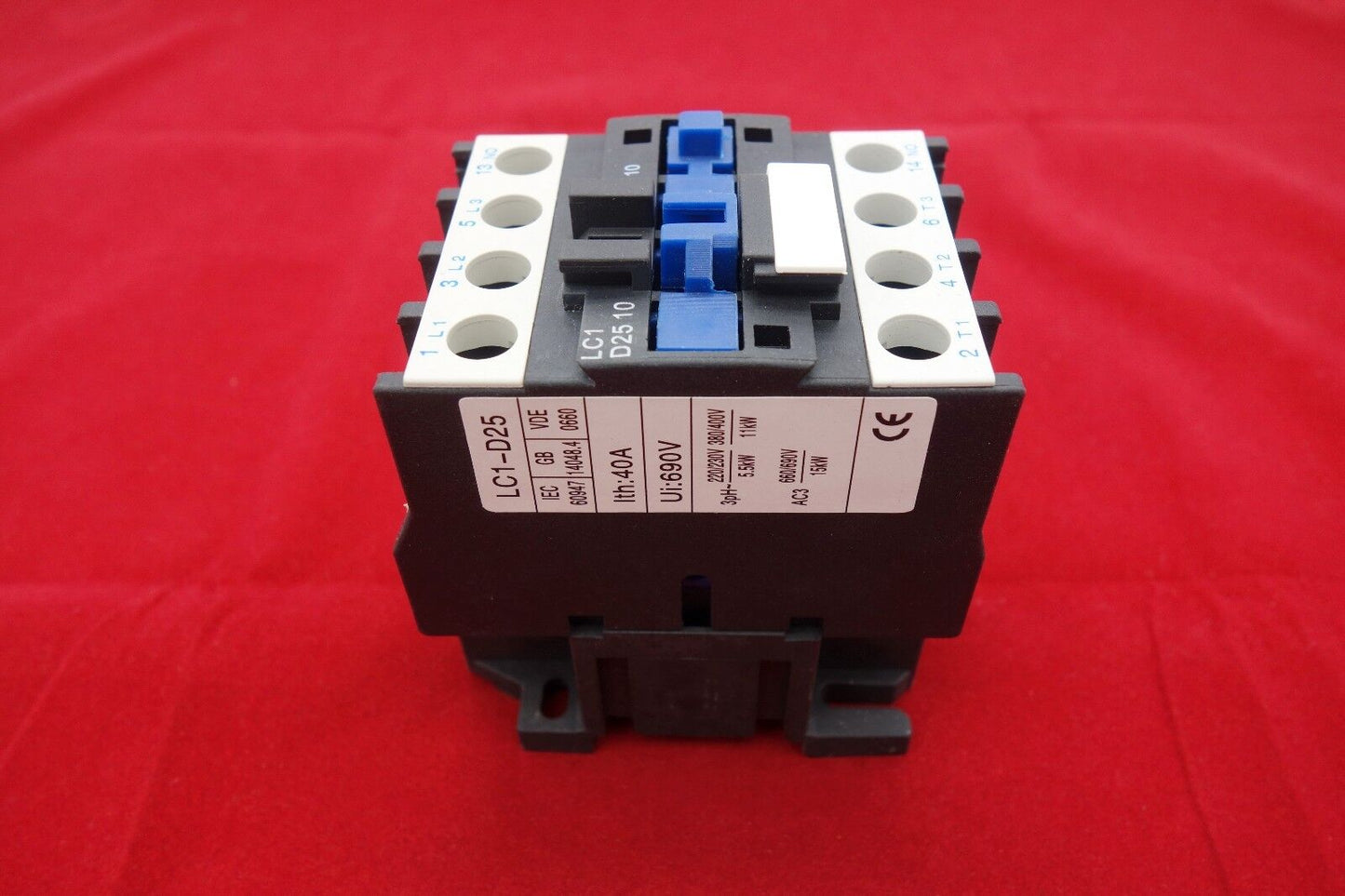 1PC FITS Old Style LC1-D2510 AC CONTACTOR 25A Coil 24V AC 50/60HZ 3NO+NO
