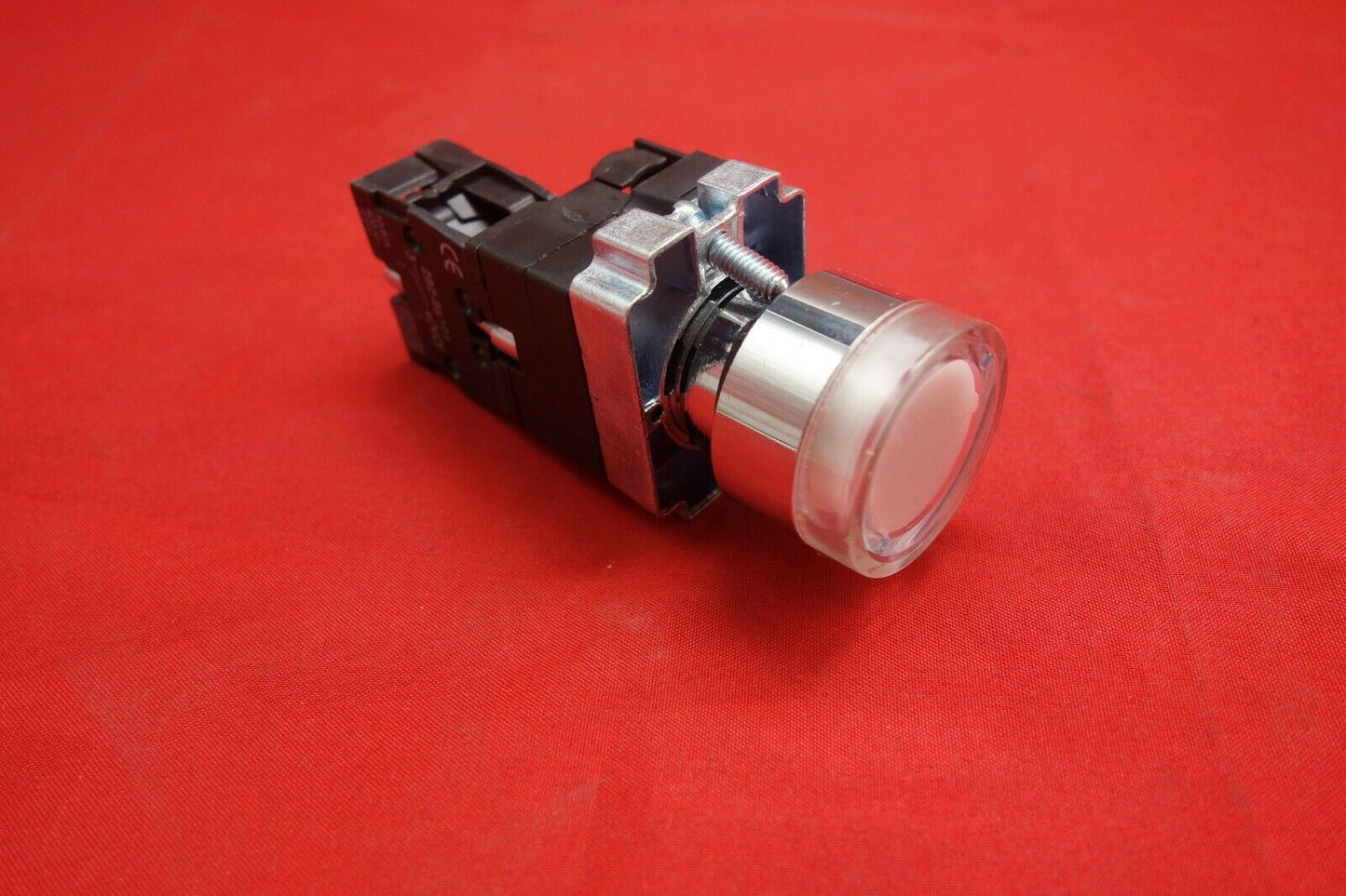 1PC FITS XB2BW31B1 Momentary White Pushbutton With 24V LED Pilot Light Lamp