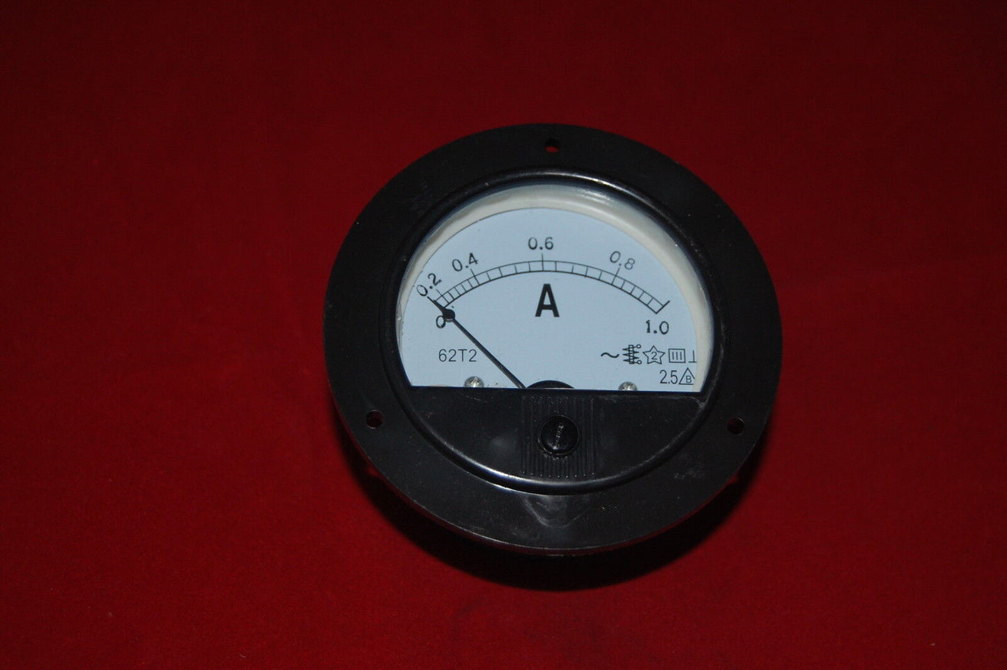 AC 0-1A Round Analog Ammeter Panel AMP Current Meter Dia. 90mm Direct Connect