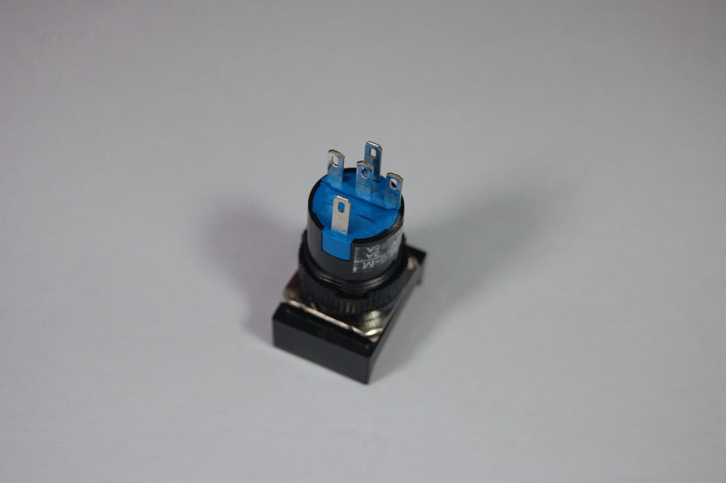 2PCS 16MM Green Rectangle Latching PUSH BUTTON ILLUMINATED 120V 5 PINS