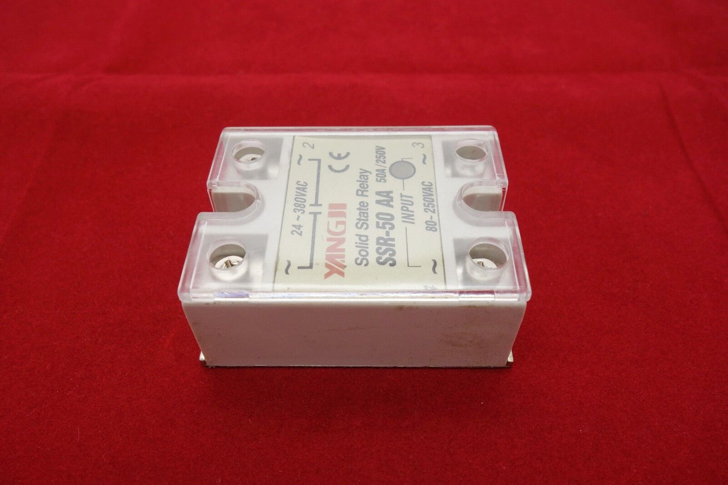 1pc SSR- 50AA Solid State Relay Module AC-AC with Cover 80-250V AC Input