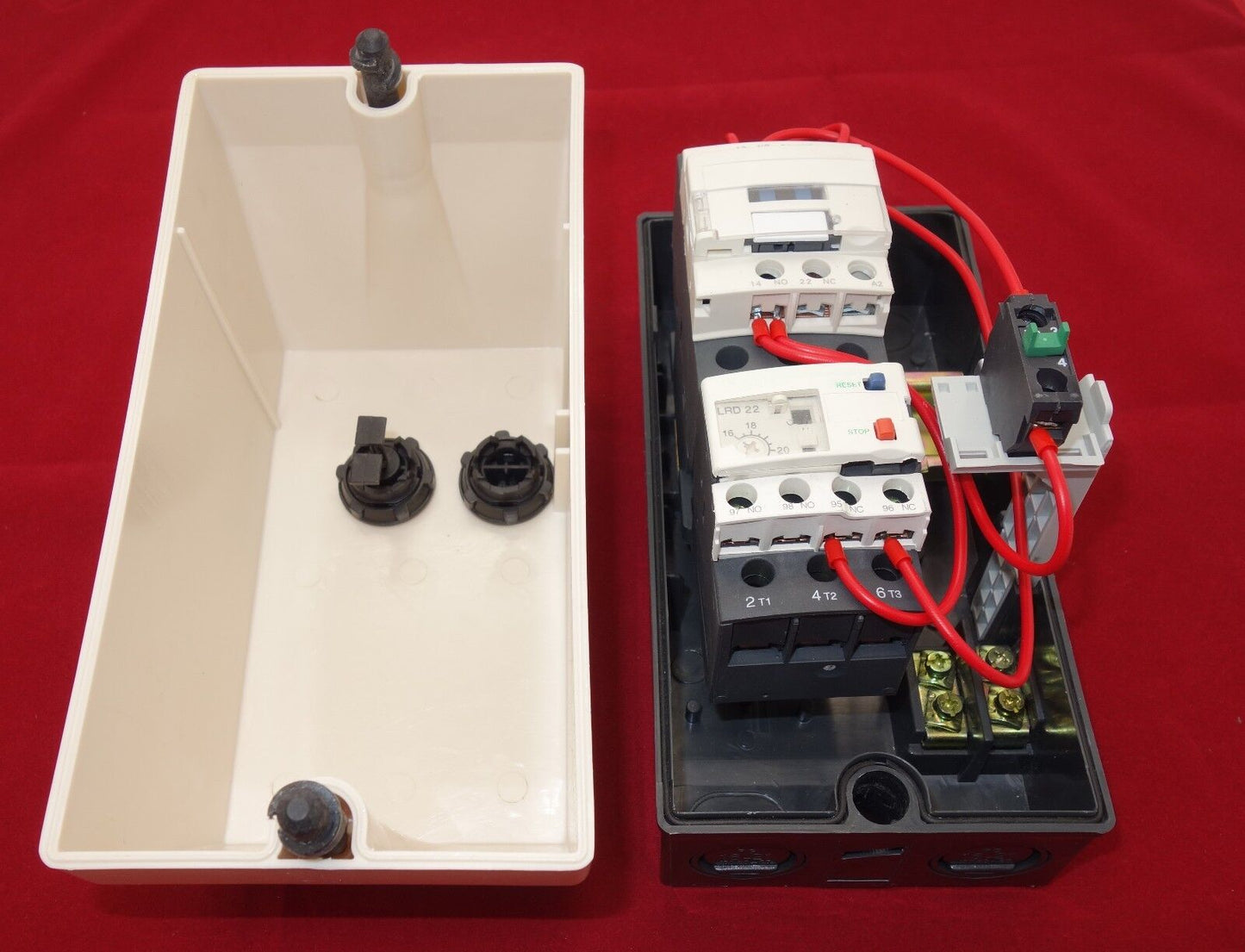 1PC Motor Magnetic Starter Fits New Style LE1D25 16-24A 220V AC 5.5KW 7.5HP