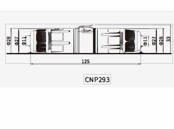 1PC CNP293 3P Waterproof Connector Polyamide Pa66 IP68 16A Screwless 0.5-1.5MM2