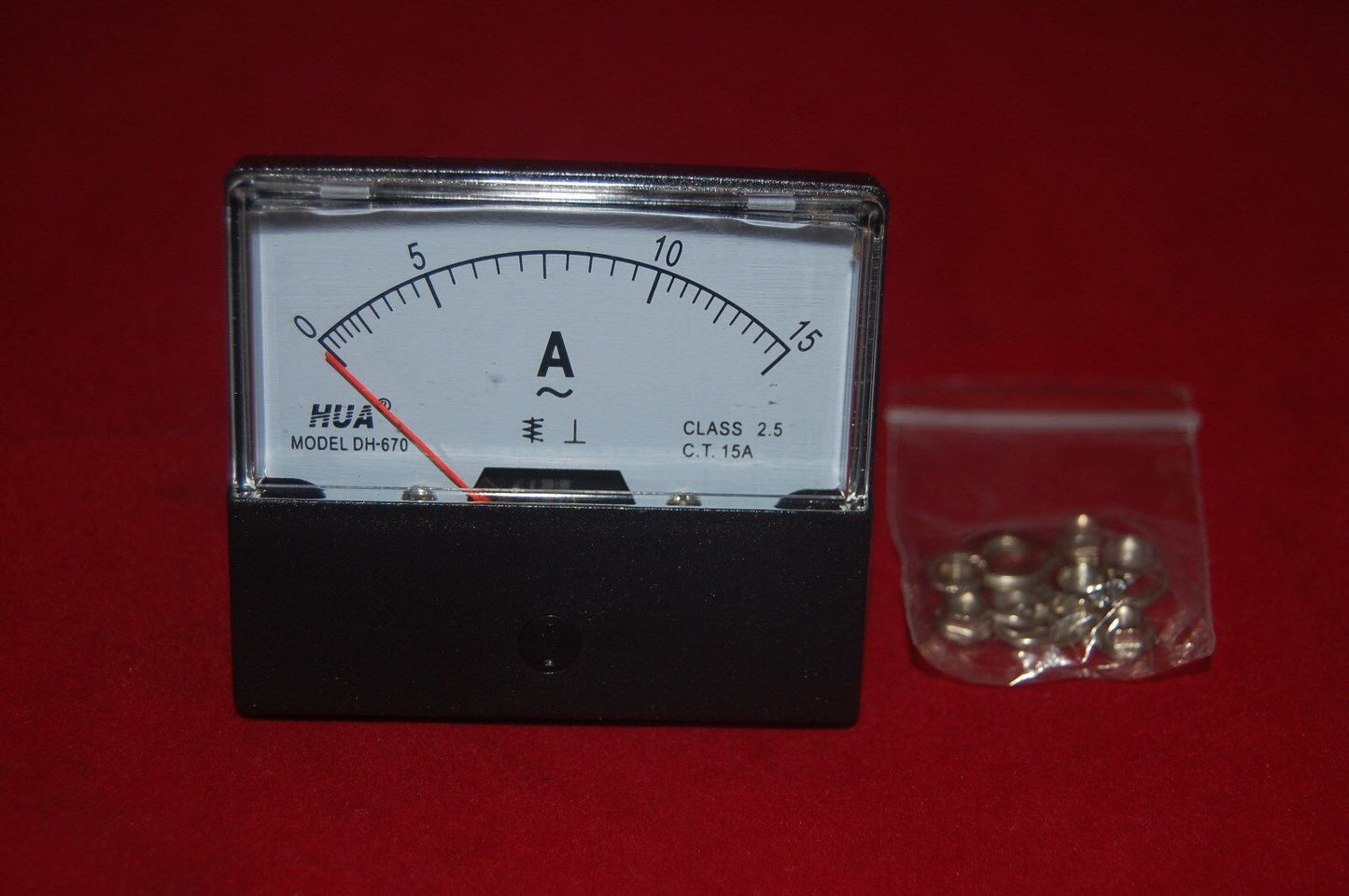 AC 15A Analog Ammeter Panel AMP Current Meter AC 0-15A 60*70MM directly Connect