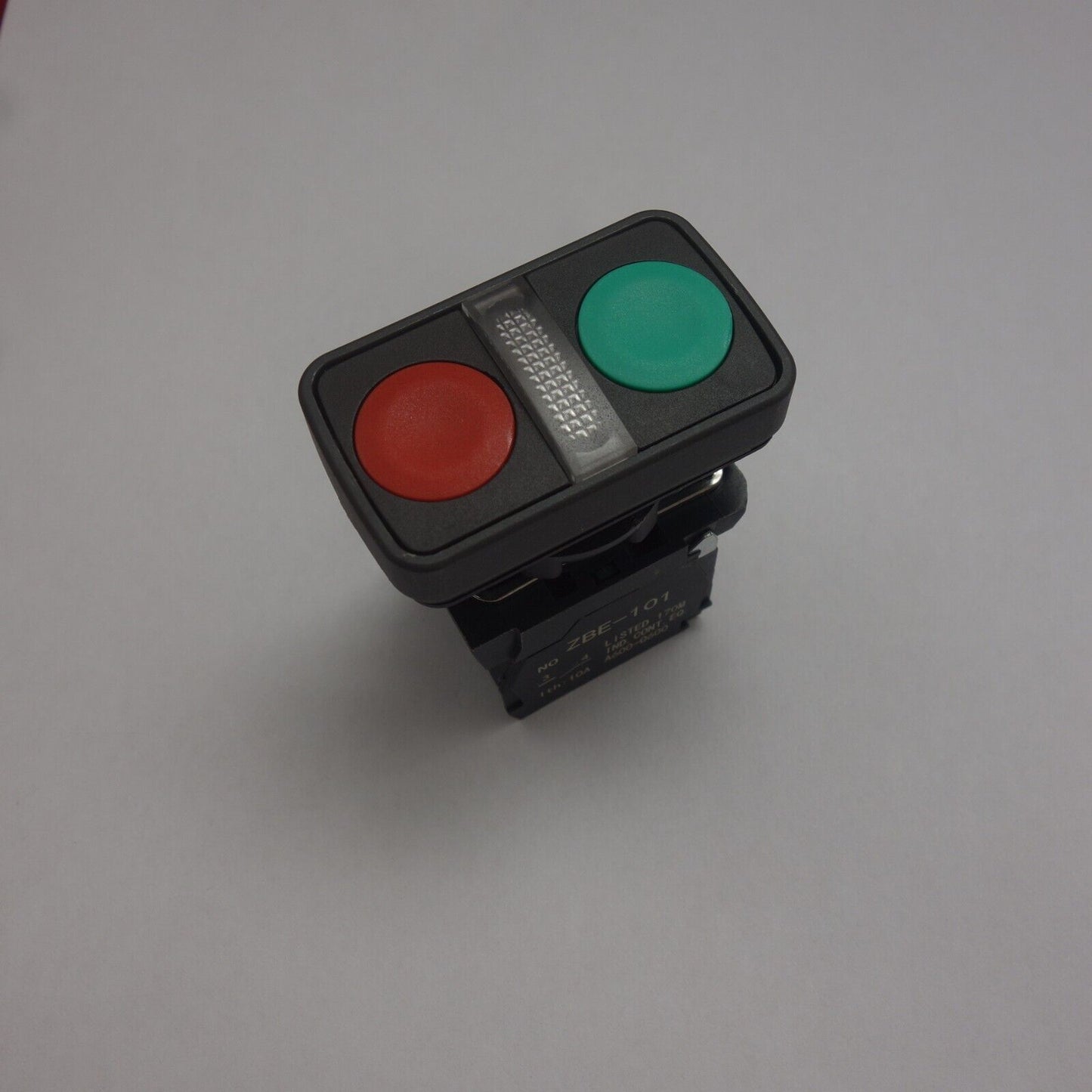 Illuminated double headed push button Fits XB5AW7... two flush Middle 24V LED