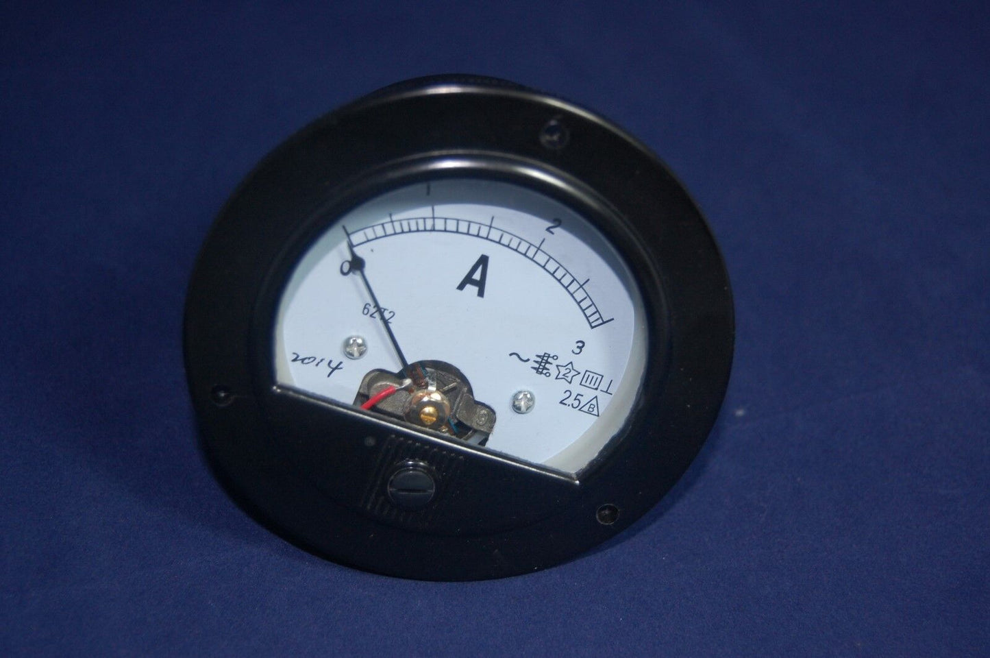 AC 0-3A Round Analog Ammeter Panel AMP Current Meter Dia. 90mm Direct Connect