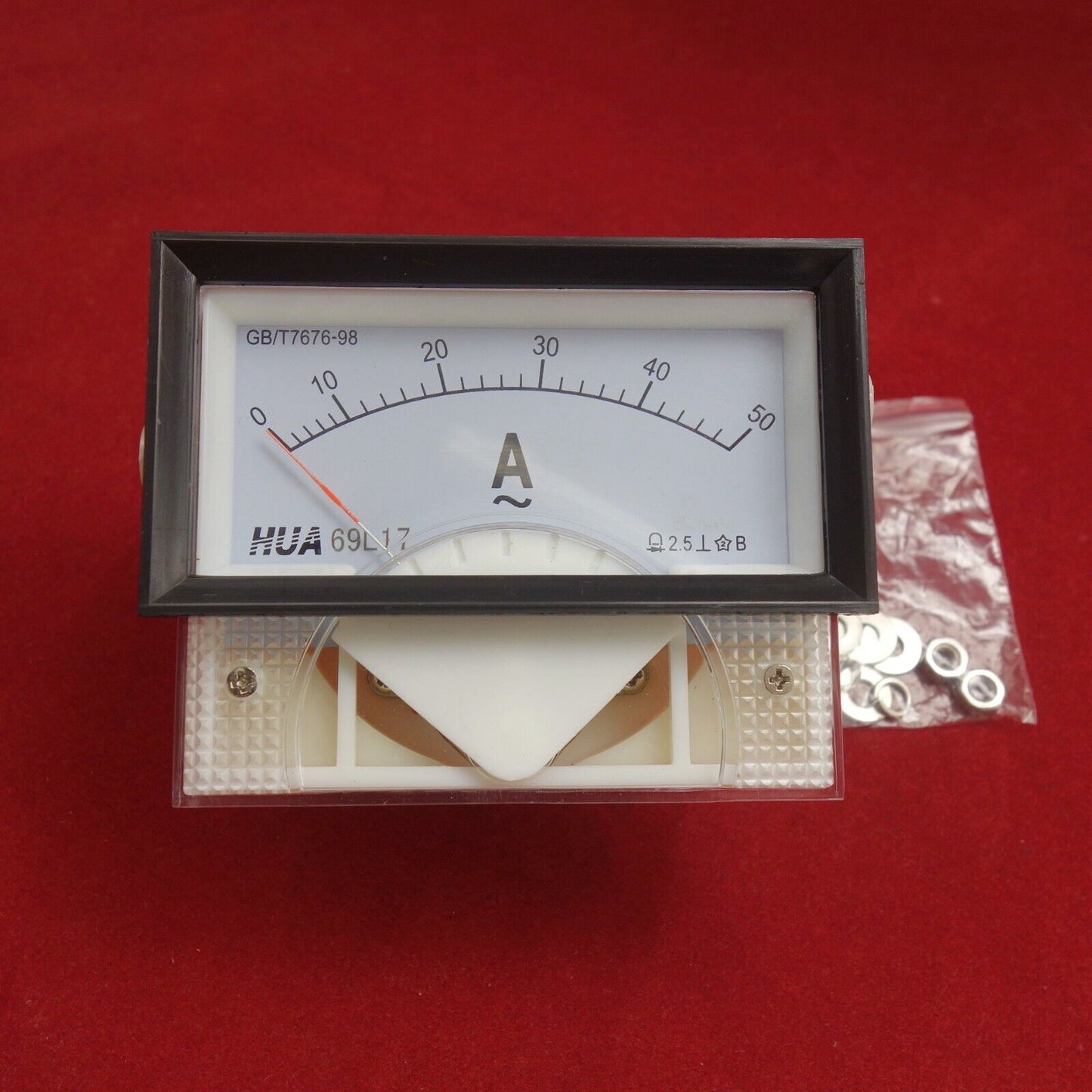 1pc AC 50A Analog Ammeter Panel AMP Current Meter 69L17 69L9 direct connect