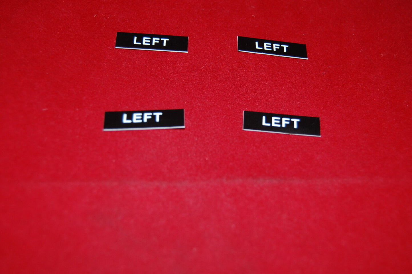 10PCS 8X27mm English Marked Legend Plate Fits ZBY 023** Thickness 0.45mm