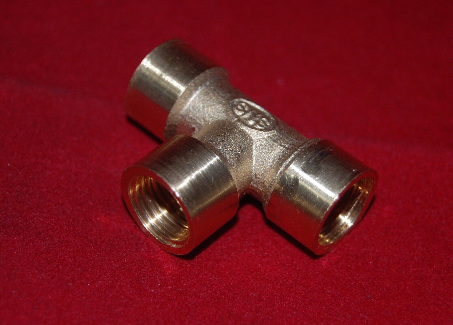2PCS Brass 3 WAY EQUAL TEE FEMALE THREAD PT 1/4" PIPE CONNECTOR High Quality