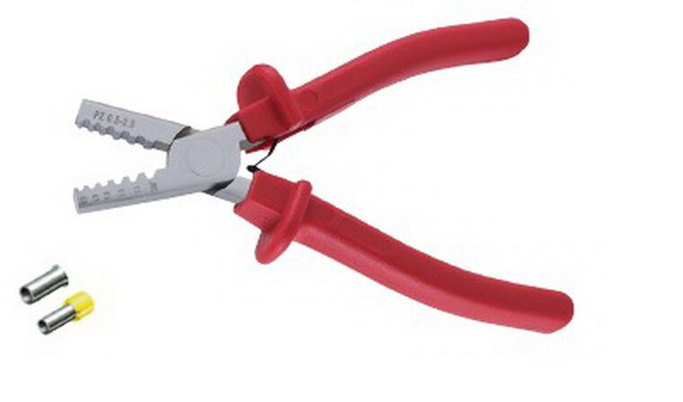 1PC SMALL CRIMPING CRIMPA PLIERS For Trapezoidal Sleeves AWG 24-14 0.25-2.5mm