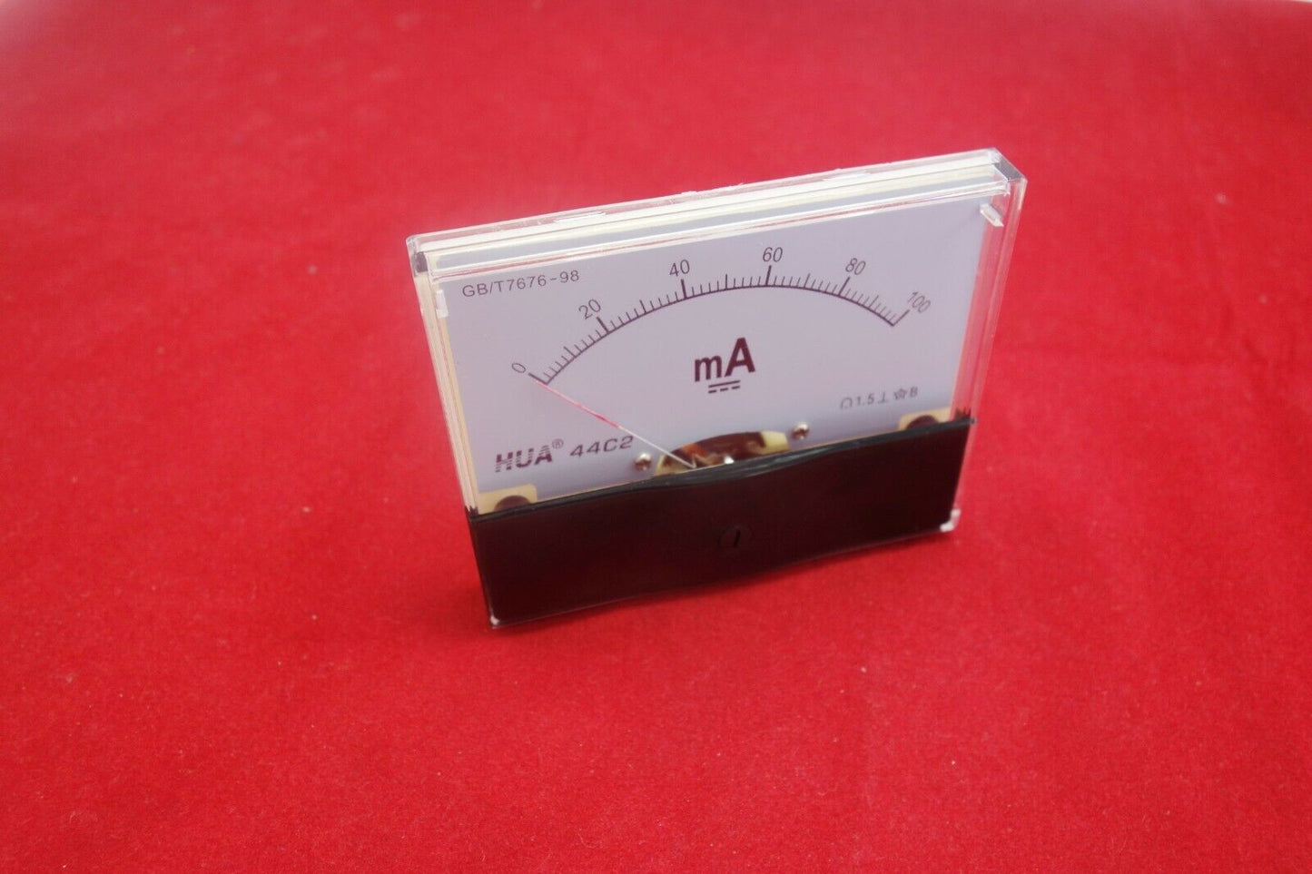 1pc DC 100mA Analog Ammeter Panel Current Meter 44C2 80*100MM DC direct Connect