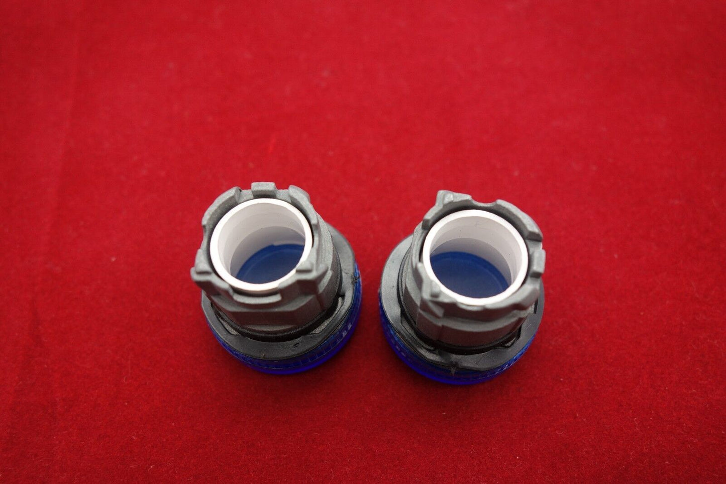 2PCS Fits ZB4 BV06 Blue color head only 22mm For use with BA9S Base Fitting