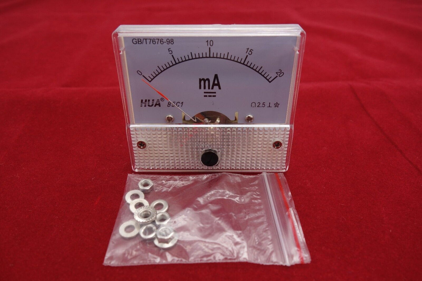 DC 20mA Analog Ammeter Panel Current Meter 85C1 0-20mA DC directly Connect
