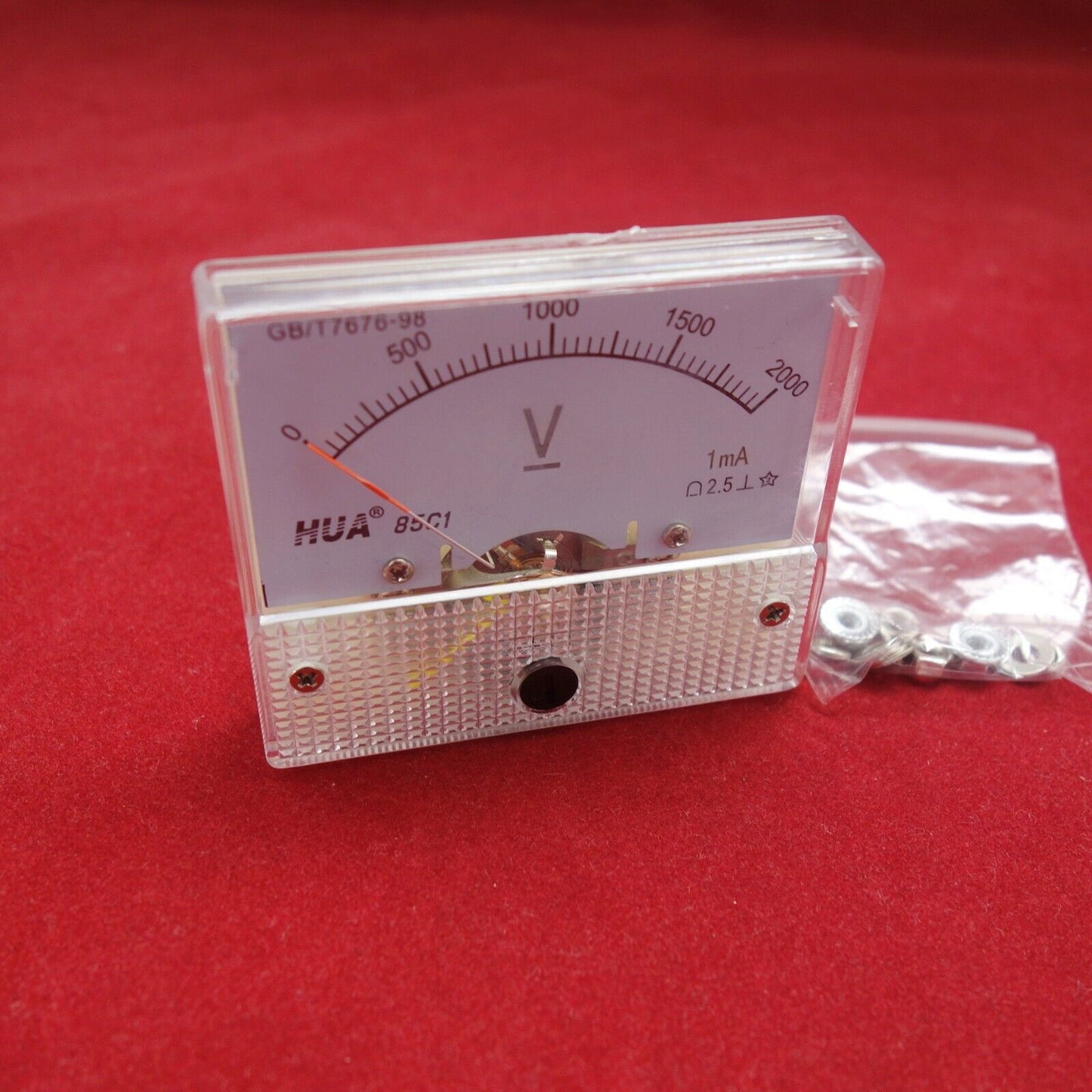DC 0- 2000V Analog Voltmeter Analogue Voltage panel meter 85C1 2000V/1mA