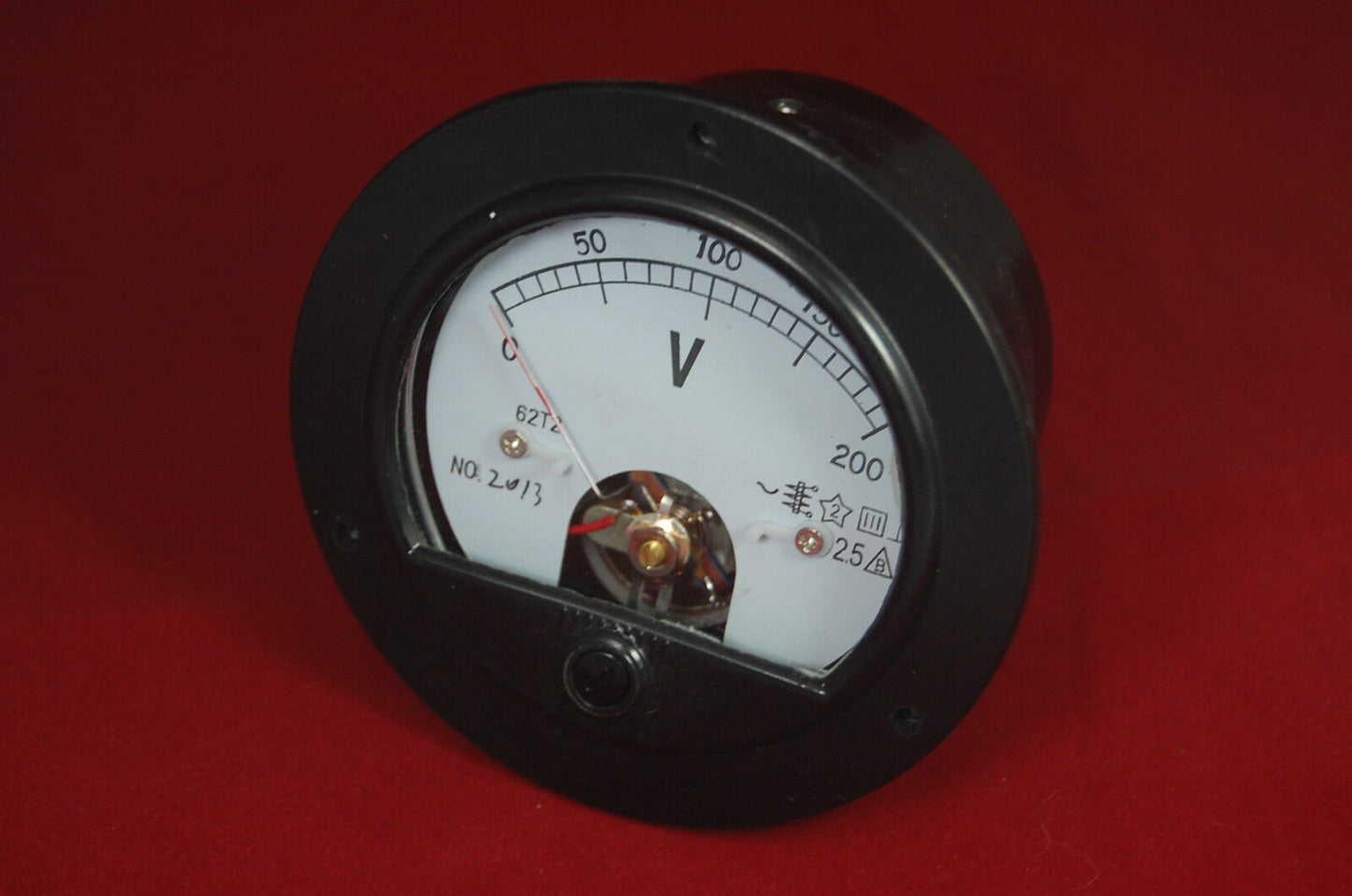 AC 0-200V Round Analog Voltmeter Voltage Panel Meter Dia. 90mm directly Connect