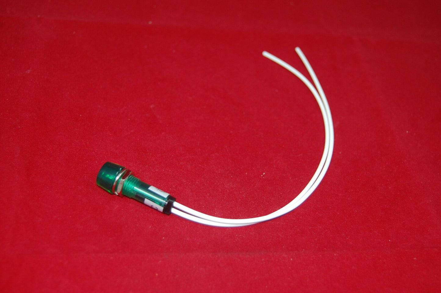 5Pcs 6.3V 10mm Green Mini Incandescent Pilot Lights CYLINDRICAL Cap with wire