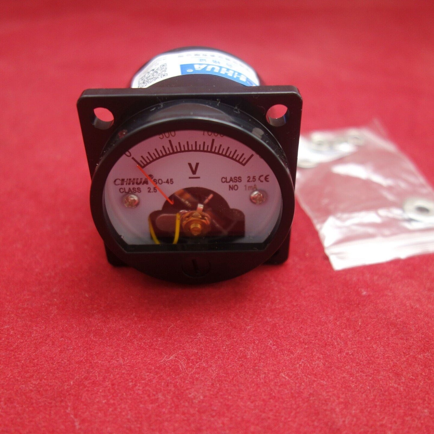 DC 0- 1500V Analog Voltmeter Analogue Voltage panel meter SO45 1500V/1mA
