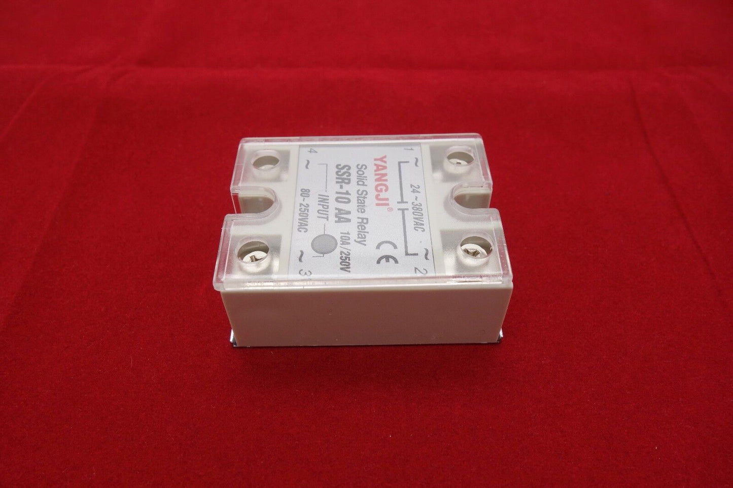 1pc SSR- 10AA Solid State Relay Module AC-AC with Cover 80-250V AC Input