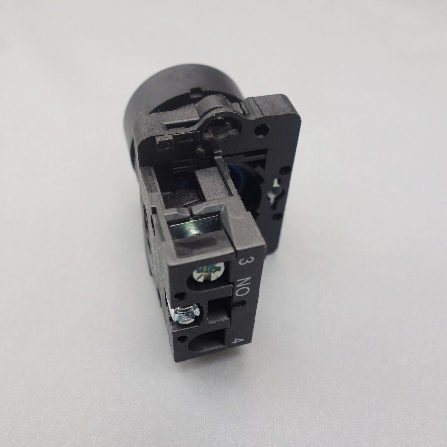 2PCS 22MM PUSHBUTTON SWITCH FITS XB2EA21 Black 1No flush push Momentary Plastic