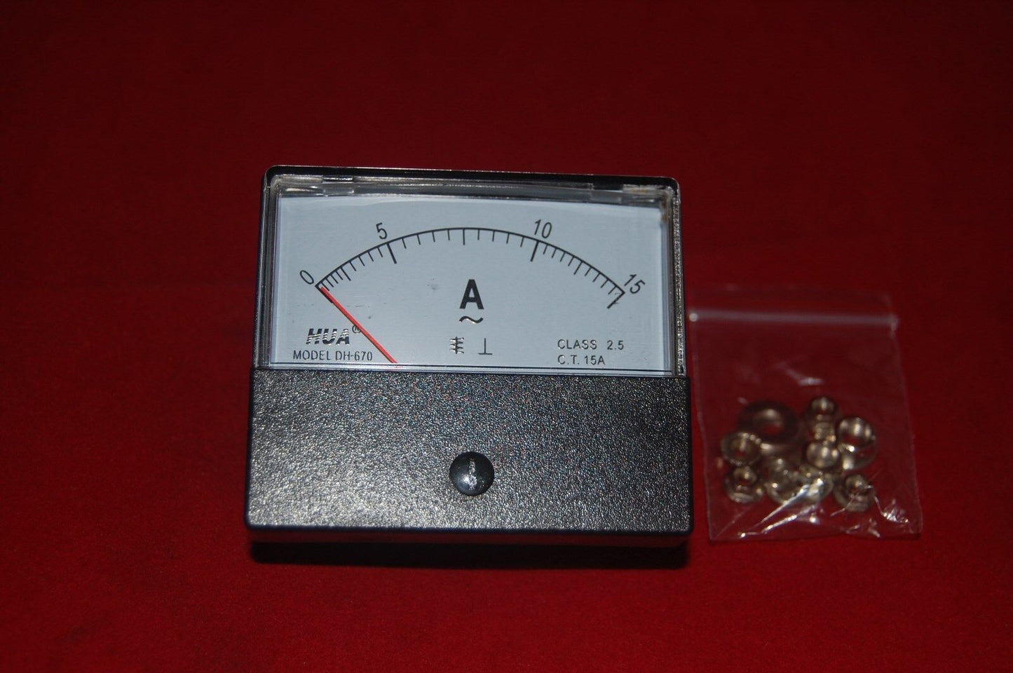 AC 15A Analog Ammeter Panel AMP Current Meter AC 0-15A 60*70MM directly Connect