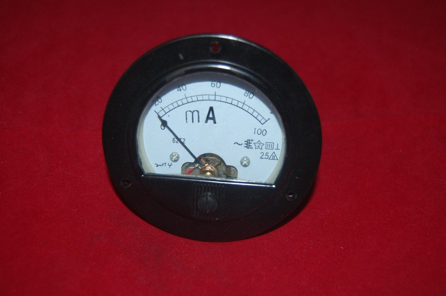 AC 0-100mA ROUND Analog Ammeter Panel AMP Current Meter Dia. 90mm direct Connect