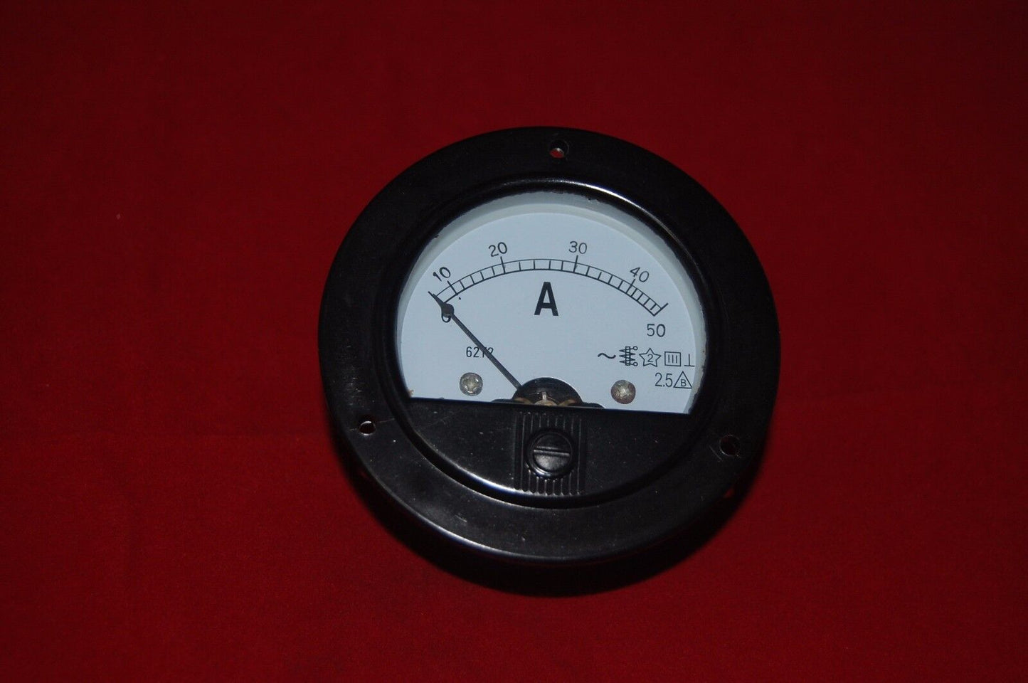AC 0-50A Round Analog Ammeter Panel AMP Current Meter Dia. 90mm Direct Connect