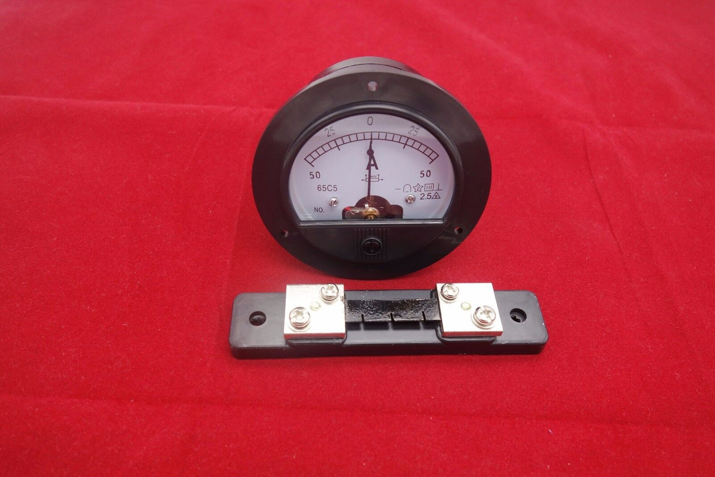 DC Minus Zero Plus -50A-+50A Analog Dia.90mm Analogue Ammeter AMP Panel meter