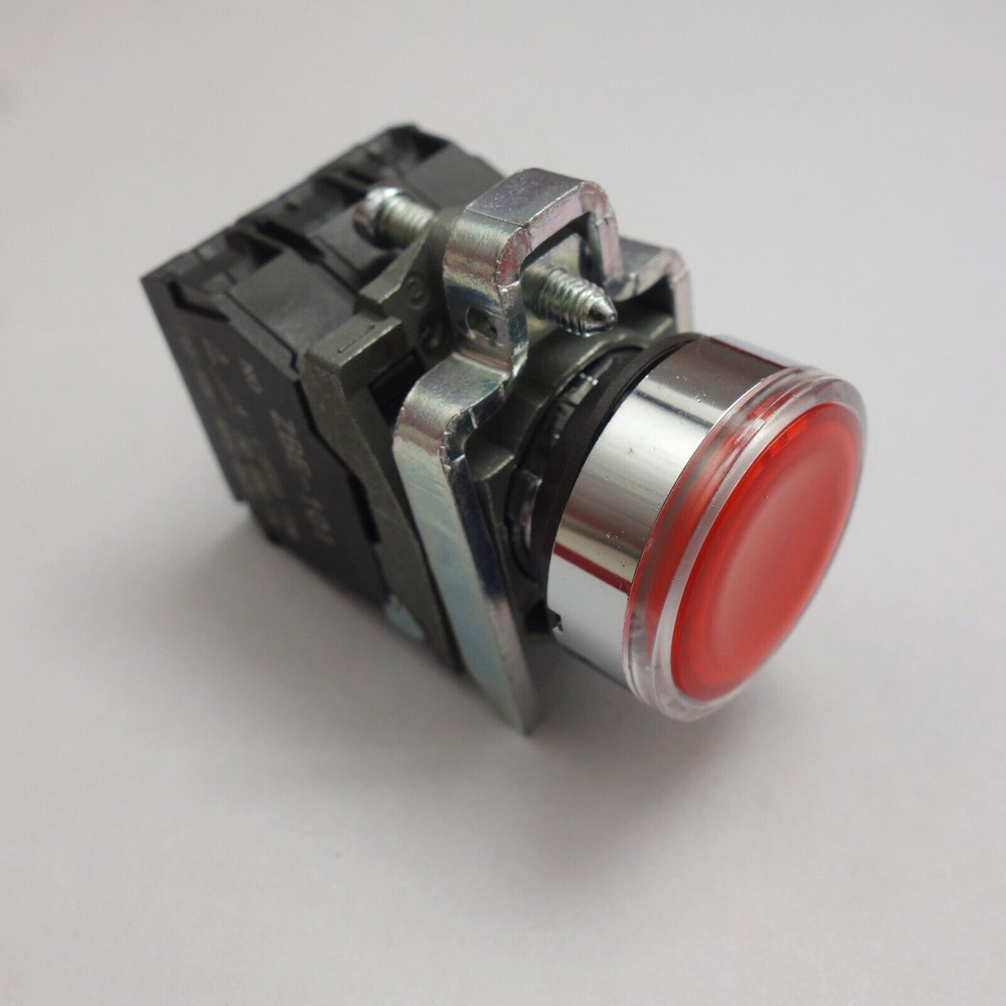 1PC 22MM Illuminated pushbuttons with flush push Fits XB4BW34J5 12V LED RED