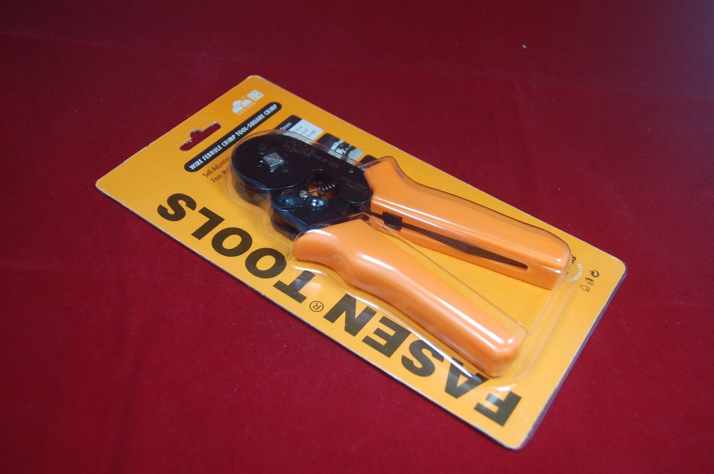 1PC Mini -Type Self-Adjustable Crimping Plier Four-sided ferrules crimp AWG23-7
