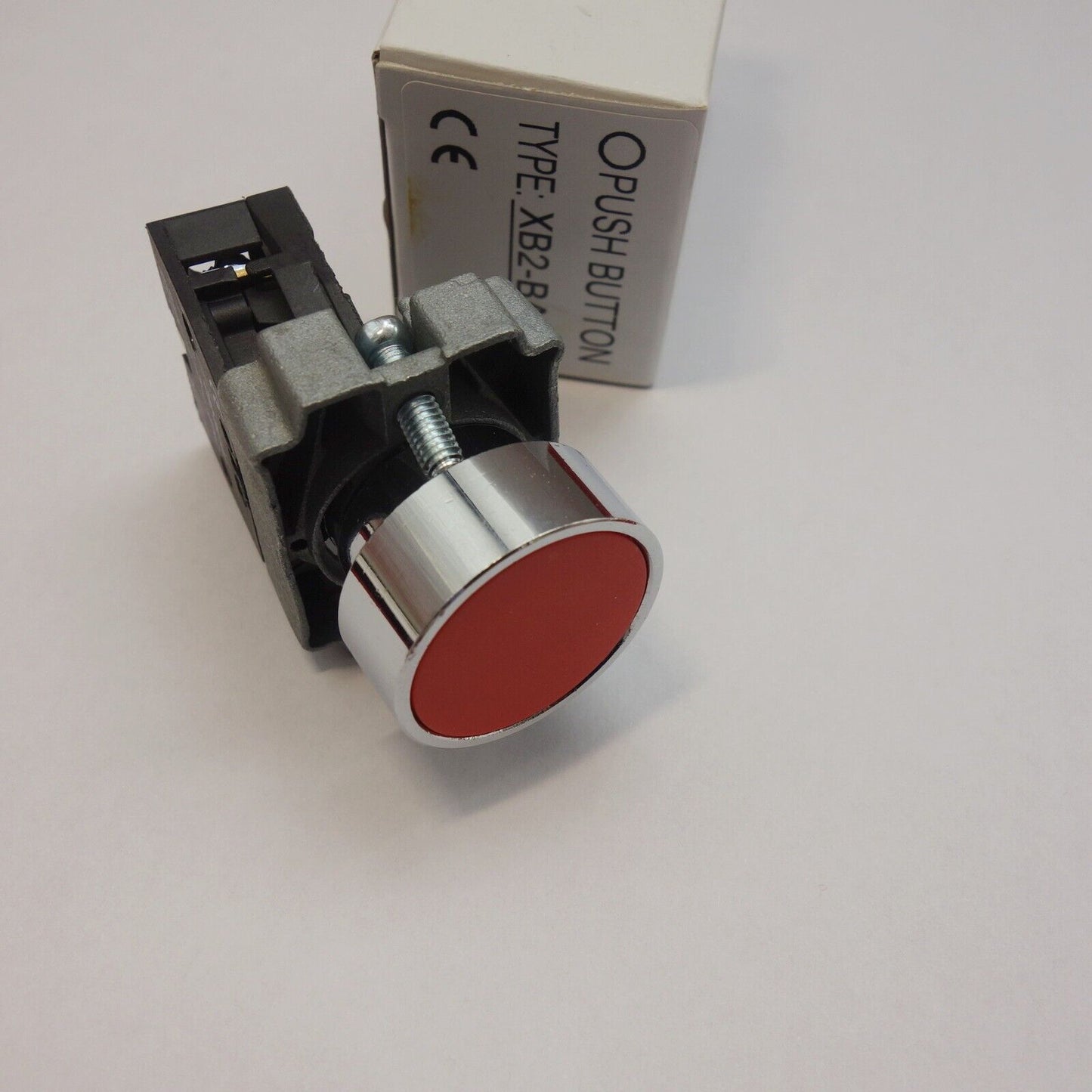 5PCS NEW FITS XB2BA42 RED 22MM RED Momentary PUSH BUTTON Switch