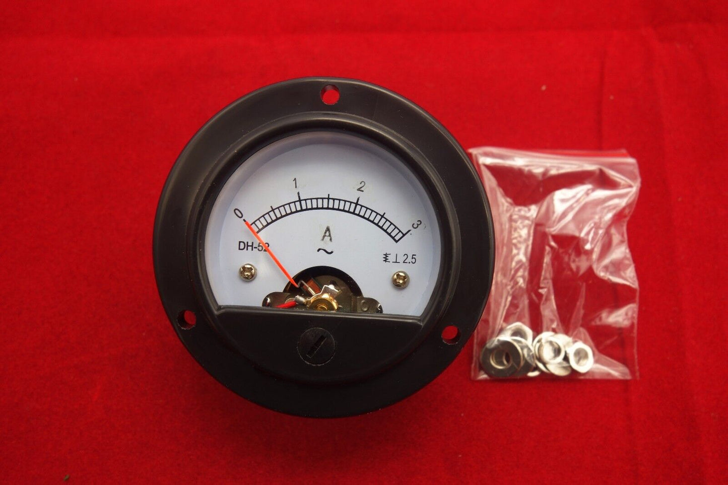 1pc AC 0-3A Round Analog Ammeter Panel AMP Current Meter Dia. 66.4mm DH52