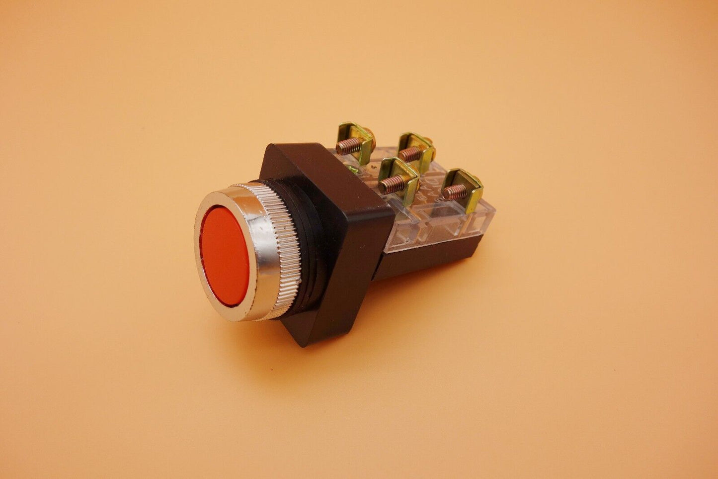 1PC NEW Cutout Dia. 25MM RED Momentary PUSH BUTTON Switch 1NO/1NC PB25