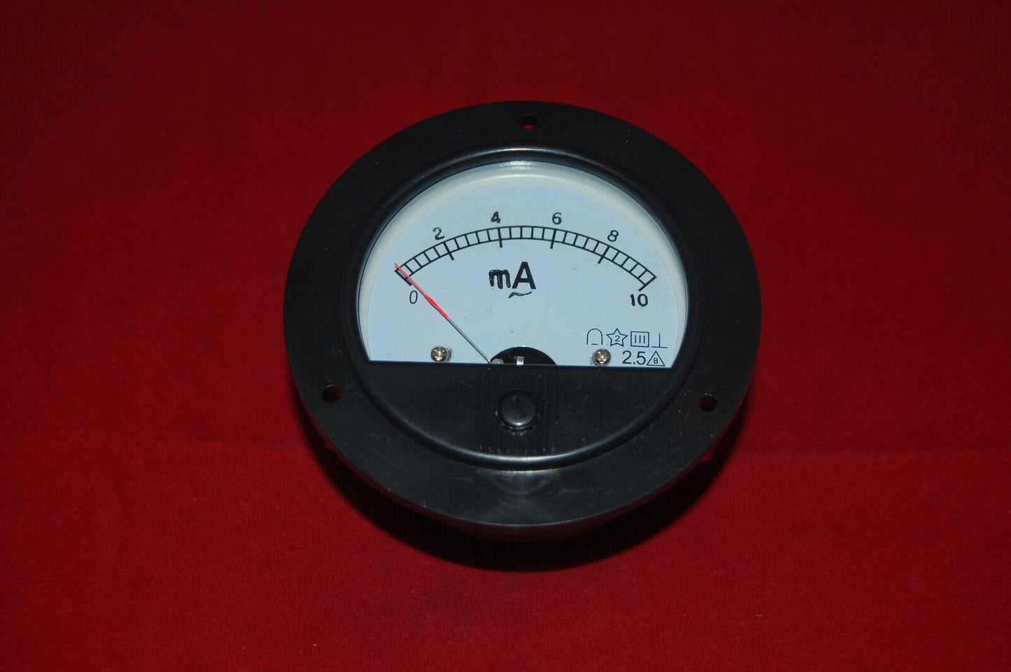 AC 0-10mA ROUND Analog Ammeter Panel AMP Current Meter Dia. 90mm direct Connect