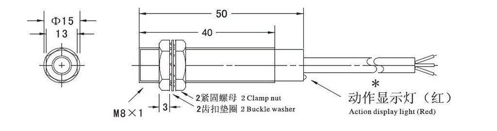 1 PC LJ8A3-1-Z/BX Inductive Proximity Sensor Detection Switch NPN NO DC 6-36V