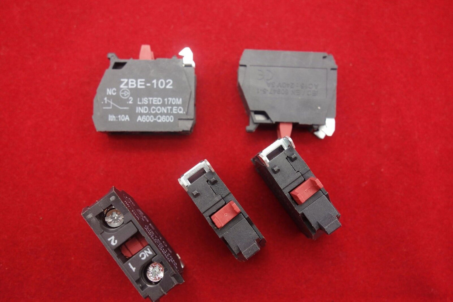 10PCS Fits ZBE-102 N/C Normal Close CONTACT BLOCK FITS XB4 XB5 Series Products