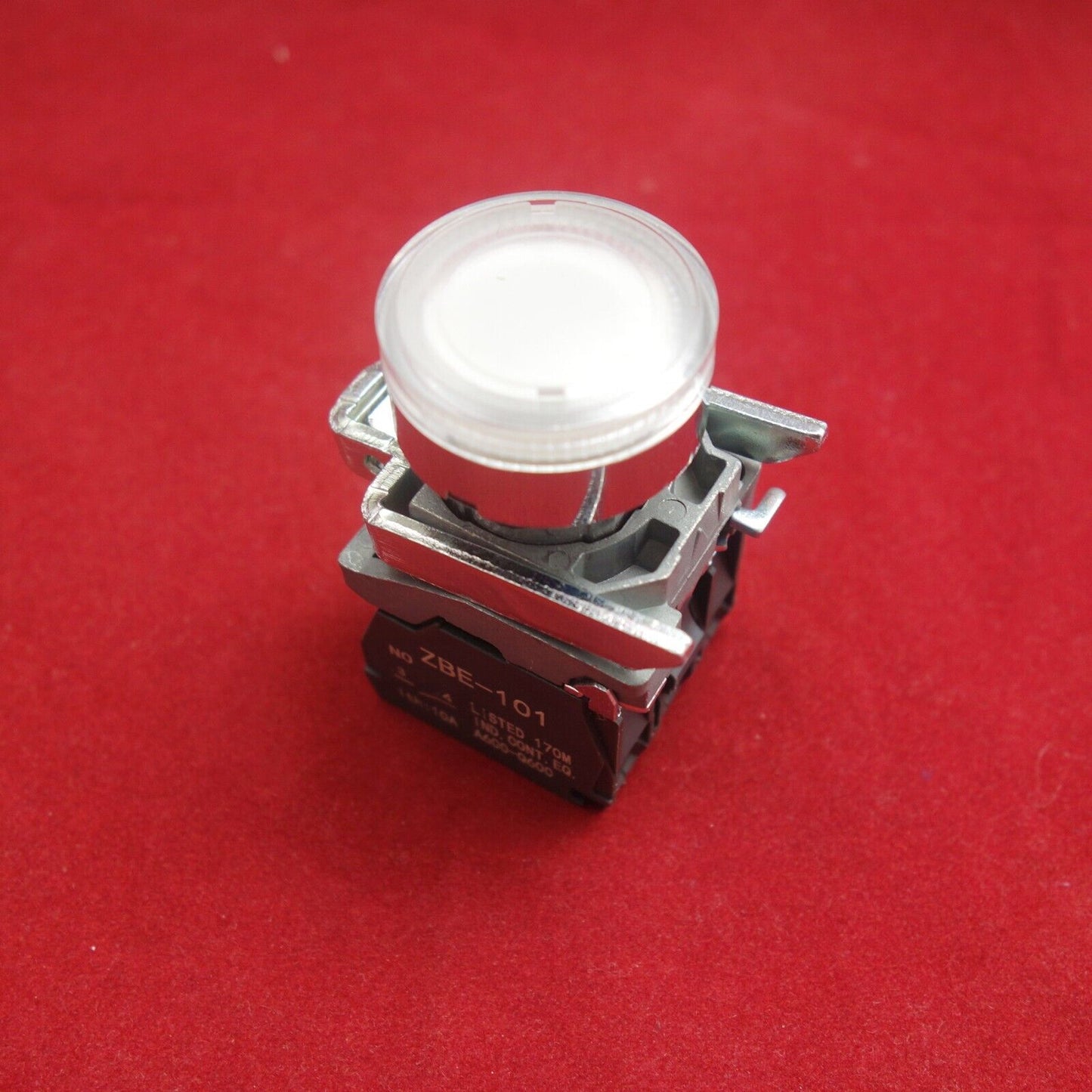 10PCS 22MM illuminated pushbuttons Fits XB4BW31B5 24V AC/DC White